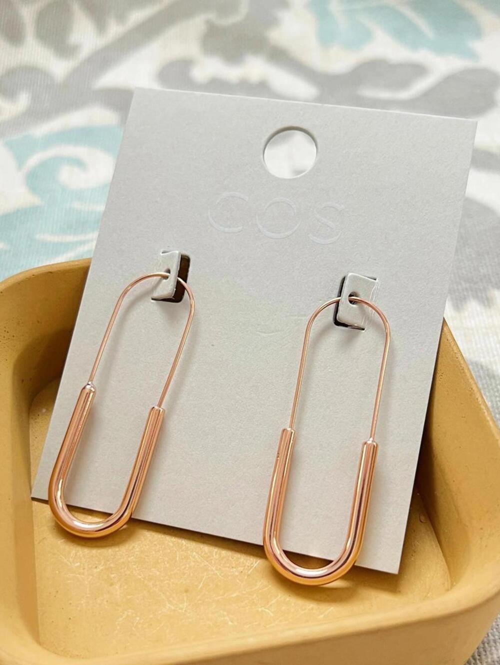 COS Paperclip Hoop Earrings